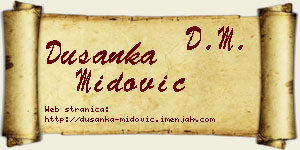 Dušanka Midović vizit kartica